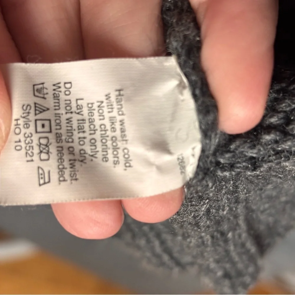 J.Crew Shawl Neck Gray Wool Mohair Blend Zipper Sweater – Women’s Sz L